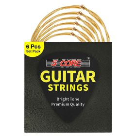 5 Core Guitar Strings Acoustic Pure Phosphor Bronze Guitar Strings .010-.048 Best Guitar Strings Acoustic 6 String set GS AC BZ