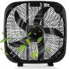 20 Inch Box Portable Floor Fan with 3 Speed Settings and Knob Control