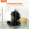 VEVOR Submersible Sewage Pump Water Pump 3/4 HP 5880GPH Cast Iron with Float