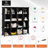 16 Cubes Plastic Storage Organizer with Rustproof Steel Frame