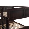 Full Over Full Bunk Bed with Twin Size Trundle, Espresso (old sku: LP000250AAP )