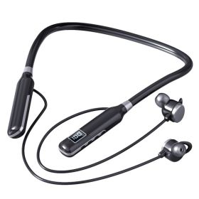 BT-7 Wireless Headphones Bluetooth 5.3 Neckband Earphones Magnetic Sports Waterproof Earbuds Blutooth Headset With Microphone (Color: Black)