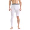 Men's Basketball Single Leg Tight Sports Pants 1/2 One Leg Compression Pants