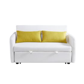 Twins Sofa Bed (Color: Cream White)