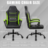 Ergonomic Gaming Chair, Comfortable Computer Chair for Heavy People, PU Leather Video Game Chairs for Adults, Adjustable Office Chair Gamer Chair