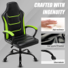 Ergonomic Gaming Chair, Comfortable Computer Chair for Heavy People, PU Leather Video Game Chairs for Adults, Adjustable Office Chair Gamer Chair