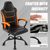 Ergonomic Gaming Chair, Comfortable Computer Chair for Heavy People, PU Leather Video Game Chairs for Adults, Adjustable Office Chair Gamer Chair