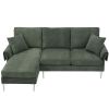 84 " Convertible Sectional Sofa, Modern Chenille L-Shaped Sofa Couch with Reversible Chaise Lounge, Fit for Living Room, Apartment(2 Pillows)