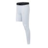 Men's Basketball Single Leg Tight Sports Pants 1/2 One Leg Compression Pants