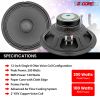 5 Core 12 inch Replacement Speaker 200W Peak Power 8 Ohm 30 Oz Magnet Pro Audio Sub Woofer Driver - SP 12120